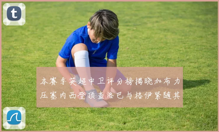 本赛季英超中卫评分榜揭晓加布力压塞内西登顶查洛巴与格伊紧随其后